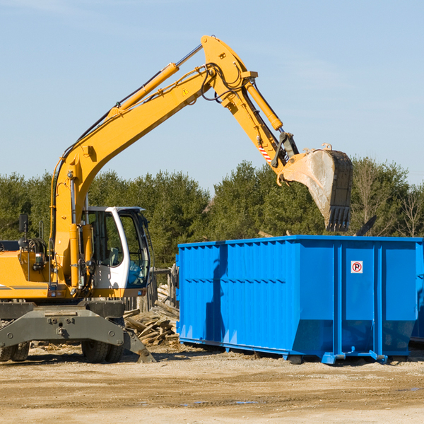 what are the rental fees for a residential dumpster in Dunfermline